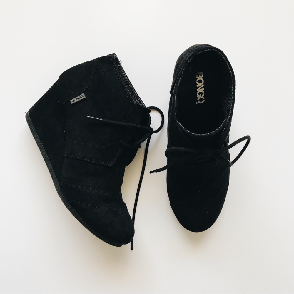 Wedge booties